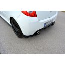 Heck Ansatz Flaps Diffusor passend für RENAULT CLIO MK3 RS FACELIFT schwarz matt