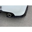 Heck Ansatz Flaps Diffusor passend für RENAULT CLIO MK3 RS FACELIFT schwarz Hochglanz