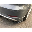 Heck Ansatz Flaps Diffusor passend für AUDI S3 8V FACELIFT schwarz Hochglanz