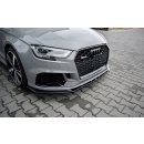 Front Ansatz V.1 passend für Audi RS3 8V FL Sedan schwarz matt