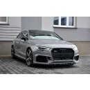 Front Ansatz V.1 passend für Audi RS3 8V FL Sedan schwarz Hochglanz