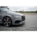 Front Ansatz V.1 passend für Audi RS3 8V FL Sedan schwarz Hochglanz