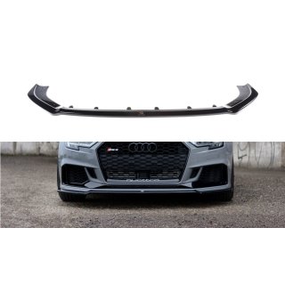 Front Ansatz V.2 passend für Audi RS3 8V FL Sedan schwarz Hochglanz