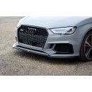 Front Ansatz V.2 passend für Audi RS3 8V FL Sedan schwarz Hochglanz