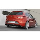 Diffusor Heck Ansatz V.2 passend für SEAT LEON MK3 CUPRA FACELIFT schwarz matt