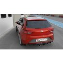 Diffusor Heck Ansatz V.2 passend für SEAT LEON MK3 CUPRA FACELIFT Carbon Look