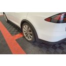 Heck Ansatz Flaps Diffusor V.1 passend für TESLA MODEL X  Carbon Look