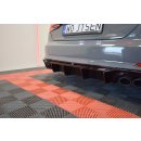 Diffusor Heck Ansatz passend für Audi S5 F5 Coupe / Sportback schwarz matt