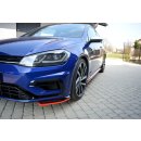 Front Ansatz V.8 passend für VW GOLF 7 R FACELIFT  schwarz Hochglanz