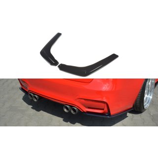 Heck Ansatz Flaps Diffusor V.1 passend für BMW M3 F80 schwarz Hochglanz