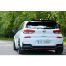 Spoiler CAP passend für Hyundai I30 N Mk3 Hatchback schwarz Hochglanz