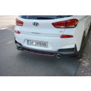 Diffusor Heck Ansatz passend für Hyundai I30 N Mk3 Hatchback Carbon Look