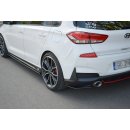 Heck Ansatz Flaps Diffusor passend für HYUNDAI I30 Mk3 N  Carbon Look