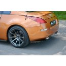 Heck Ansatz Flaps Diffusor passend für NISSAN 350Z schwarz Hochglanz