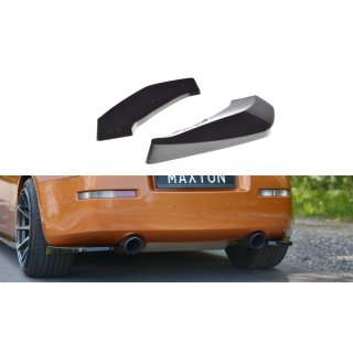 Heck Ansatz Flaps Diffusor passend für NISSAN 350Z Carbon Look