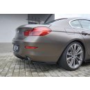 Heck Ansatz Flaps Diffusor passend für BMW 6er GRAN COUPÉ schwarz matt