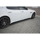 Seitenschweller Ansatz passend für MASERATI QUATTROPORTE MK5 FACELIFT  schwarz matt