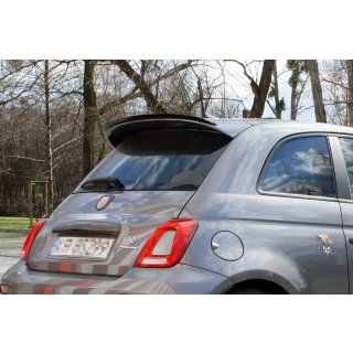 Spoiler CAP passend für FIAT 500 ABARTH MK1 FACELIFT schwarz Hochglanz