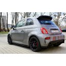 Seitenschweller Ansatz passend für FIAT 500 ABARTH MK1 FACELIFT schwarz matt