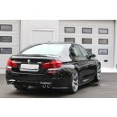 Heck Ansatz Flaps Diffusor passend für BMW M5 F10 schwarz matt