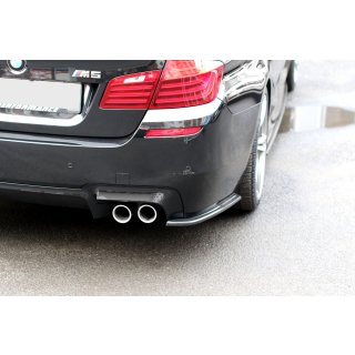 Heck Ansatz Flaps Diffusor passend für BMW M5 F10 schwarz Hochglanz