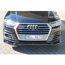 Front Ansatz passend für Audi SQ7 / Q7 S-Line Mk.2 schwarz matt