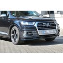 Front Ansatz passend für Audi SQ7 / Q7 S-Line Mk.2 schwarz matt