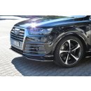 Front Ansatz passend für Audi SQ7 / Q7 S-Line Mk.2 schwarz matt