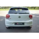 Heck Ansatz Flaps Diffusor passend für VW POLO MK6 GTI Carbon Look