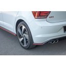 Heck Ansatz Flaps Diffusor passend für VW POLO MK6 GTI