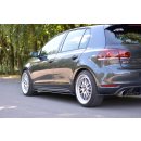 Seitenschweller Ansatz passend für VW GOLF 6 GTI/ GTD schwarz matt