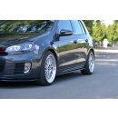 Seitenschweller Ansatz passend für VW GOLF 6 GTI/ GTD schwarz matt