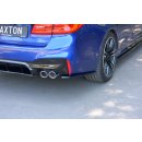 Heck Ansatz Flaps Diffusor passend für BMW M5 F90 schwarz matt