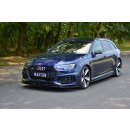 Front Ansatz V.1 passend für Audi RS4 B9 schwarz matt