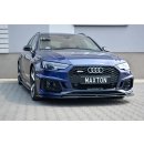 Front Ansatz V.2 passend für AUDI RS4 B9 schwarz matt