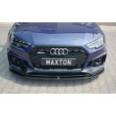 Front Ansatz V.2 passend für AUDI RS4 B9 schwarz matt