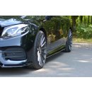 Seitenschweller Ansatz passend für Mercedes-Benz E-Klasse W213 Coupe (C238) AMG-Line Carbon Look