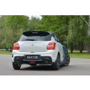 Heck Ansatz Flaps Diffusor passend für SUZUKI SWIFT 6 SPORT schwarz matt