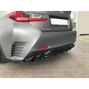 Mittlerer Diffusor Heck Ansatz passend für im DTM LOOK Lexus Rc schwarz Hochglanz