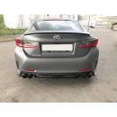 Mittlerer Diffusor Heck Ansatz passend für im DTM LOOK Lexus Rc schwarz Hochglanz