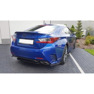 Heck Ansatz Flaps Diffusor passend für Lexus Rc  Carbon Look