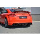 Diffusor Heck Ansatz passend für Audi TT RS 8S schwarz matt