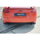 Heck Ansatz Flaps Diffusor passend für Audi TT RS 8S schwarz Hochglanz