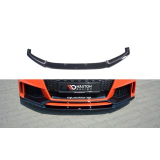 Front Ansatz V.2 passend für Audi TT RS 8S schwarz matt