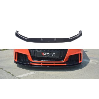 Front Ansatz V.1 passend für Audi TT RS 8S  schwarz Hochglanz