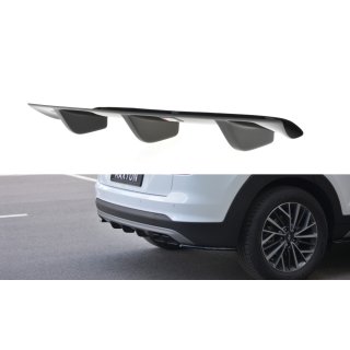 Diffusor Heck Ansatz passend für Hyundai Tucson Mk3 Facelift schwarz matt