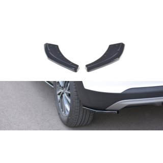 Heck Ansatz Flaps Diffusor passend für Hyundai Tucson Mk3 Facelift schwarz matt