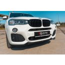 Front Ansatz passend für BMW X3 F25 M-Paket Facelift schwarz matt