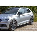 Seitenschweller Ansatz passend für Audi SQ5/Q5 S-line MkII schwarz matt