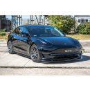 Front Ansatz V.2 passend für Tesla Model 3 schwarz matt